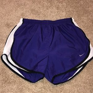 Women’s purple Nike running shorts